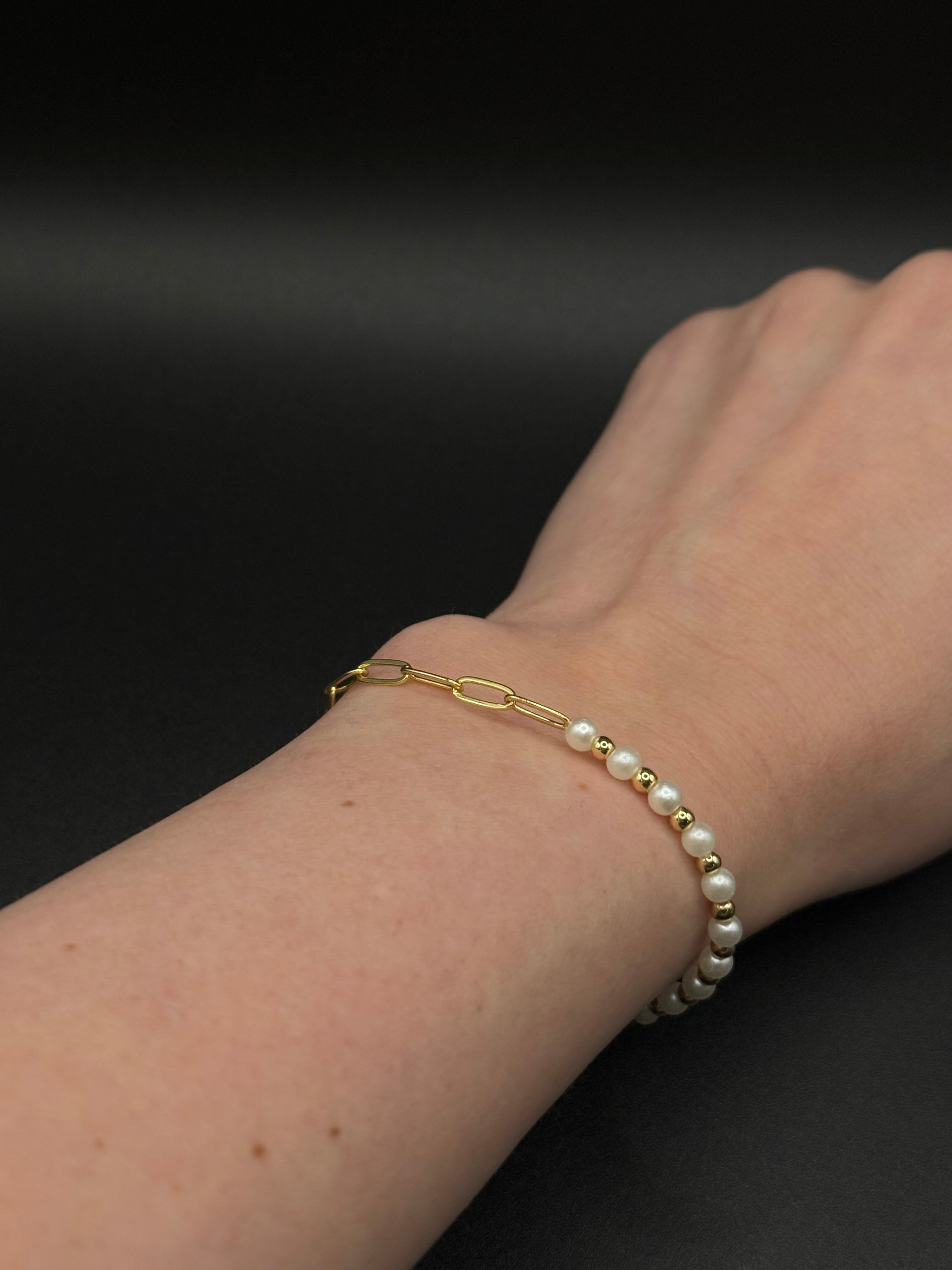 Paperclip Beaded Bracelet