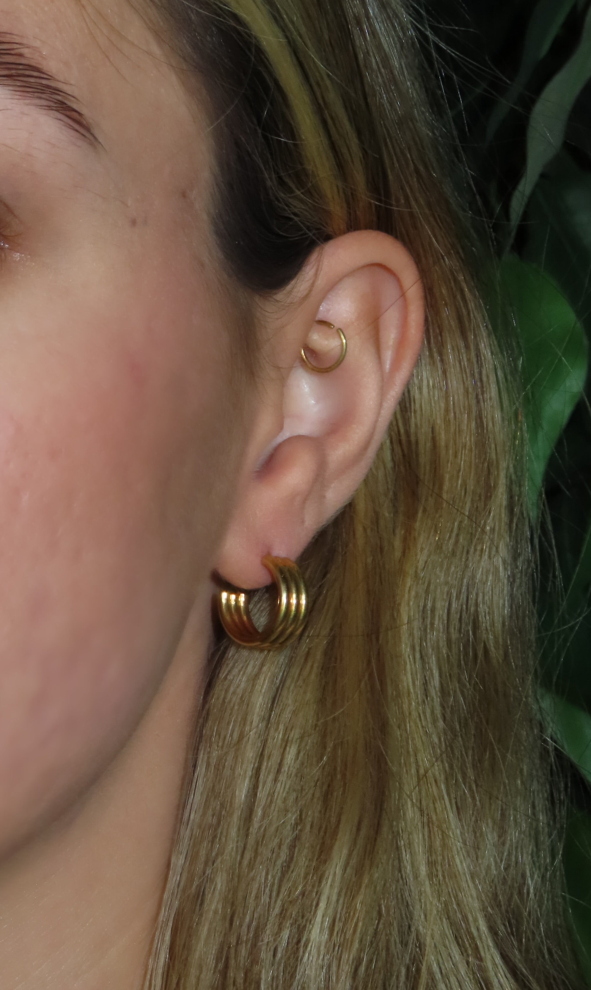 Textured Hoop Earrings