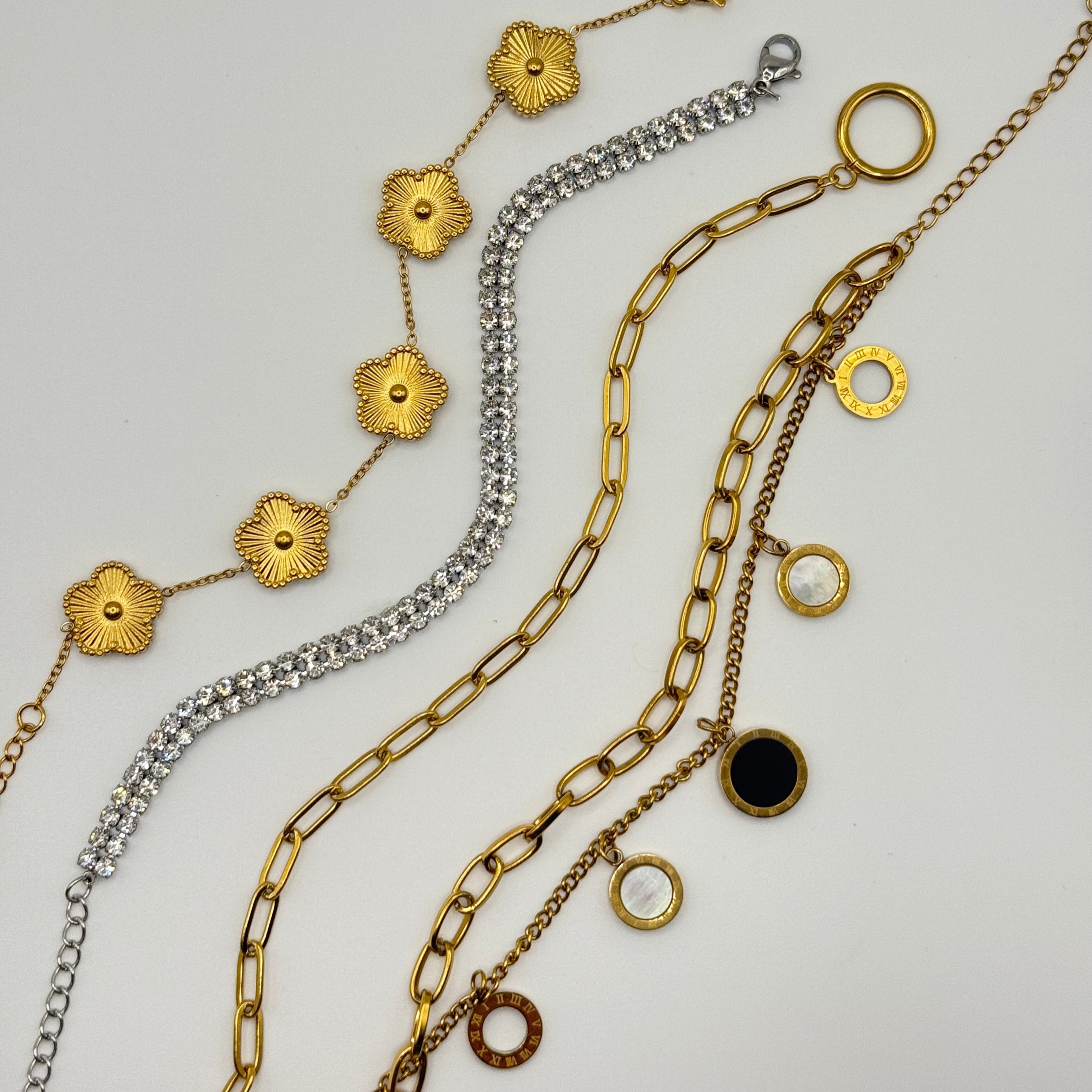 Gold Accent Charm Bracelet